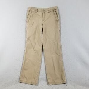 Columbia Pants Mens 32x32 Khaki Cargo Utility Outdoor Cotton Zip Pocket Chino